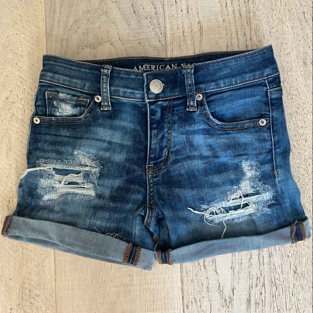 American Eagle Jean Shorts Size 0